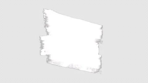 White Ink Paint Brush Stroke Alpha Transparency Channel. Ideal for Motion Video stock 296576187