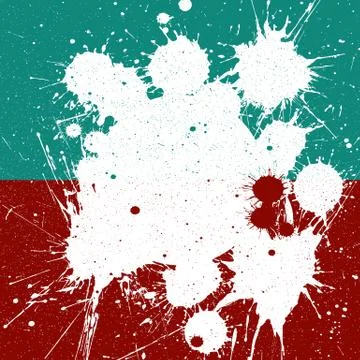 White ink splashes with space for text background Stock Illustration