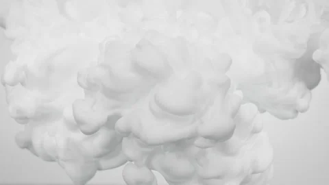 White Ink In Water Stock Footage 170526631