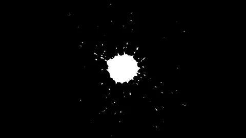 White inks drops on black background Stock Footage 124043071