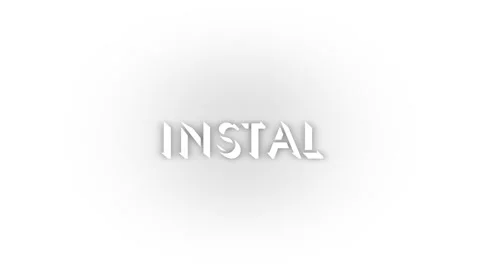 White instal icon with shadow isolated on white background. Stock Footage 207339663