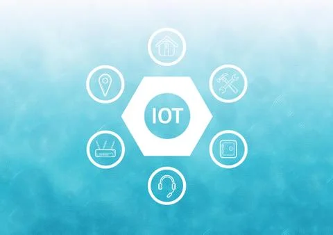 White interface against blue gradient Stock Illustration