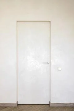 White interior doors in the room Stock Photos