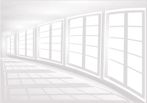 White interior Stock Illustration