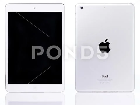 White ipad mini tablet Stock Photos