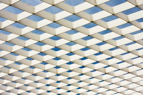 White ironwork pattern Stock Photos