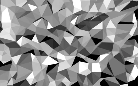 A white, irregular polygon surface that moves randomly 動画素材 332185050