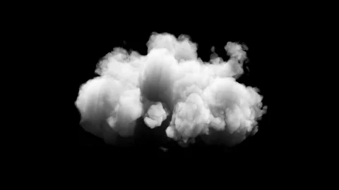 White Isolated Clouds Stock Footage 123173444