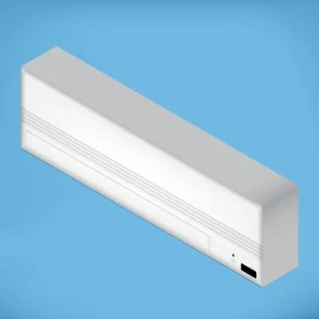 White isometric Airconditioner Stock Illustration