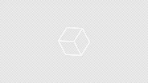 White Isometric Rotating Cube Icon Loading Buffering Animation Loop Stock Footage 247454602