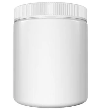 A white jar is empty Stock Illustration