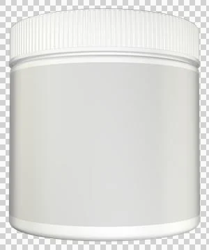 White Jar Realistic 3D Rendering Mockup Template Stock Illustration