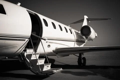 White jet Stock Photos