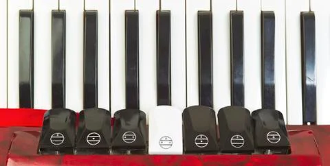 White key on key board Stock Photos