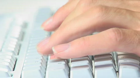 White keyboard macro Stock Footage 87499