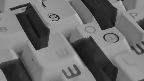 White Keyboard Mix 库存影片 93617774