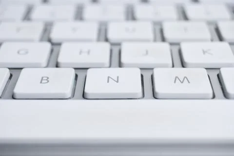 White keyboard Stock Photos
