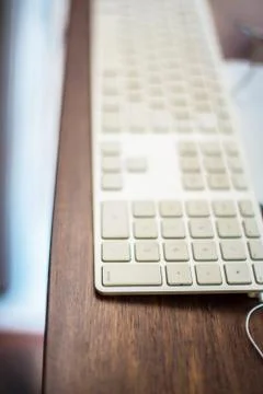 White keyboard Stock Photos