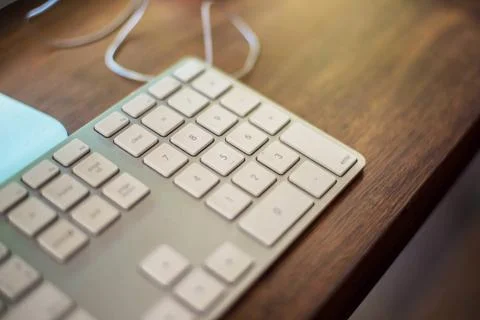 White keyboard Stock Photos