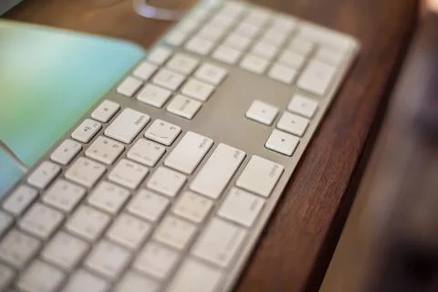 White keyboard Stock Photos