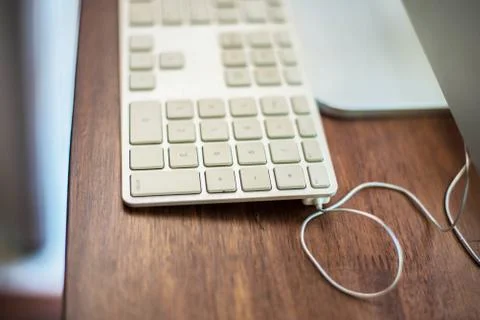 White keyboard Stock Photos