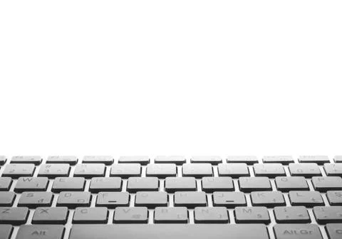 White keyboard Stock Photos