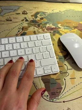 White keyboard Stock Photos