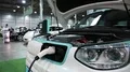 White KIA Soul EV electromobile HD Footage