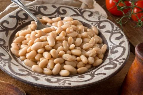 White Kidney Beans Stock Photos