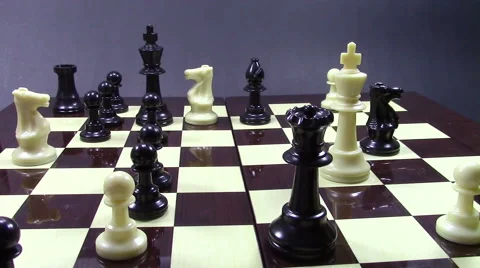 White king is checkmated Stock Footage 62771091