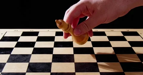 The white king falls on the chessboard Video stock 238776260