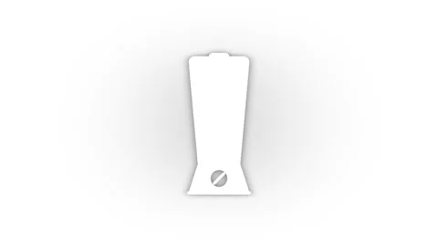 White kitchen blender icon with shadow isolated on white background. Stock Footage 174104272