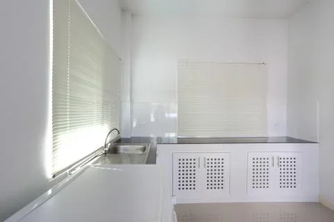 White kitchen room Stock-Fotos