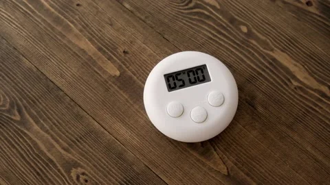White kitchen timer Stock Footage 156631805