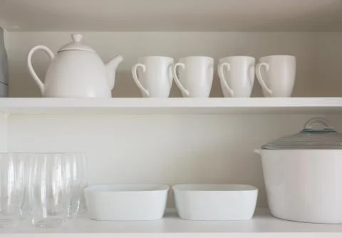 White kitchenware Stock Photos