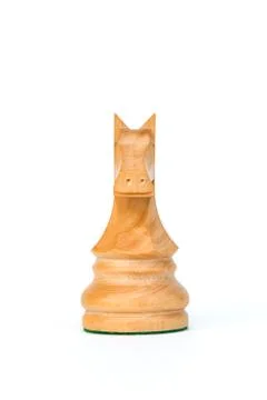 White knight chess Stock Photos