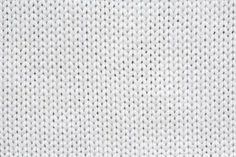 White knitted texture and background. Foto stock