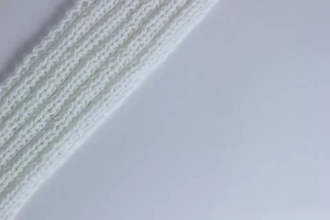 White knitted textured background Stock Photos