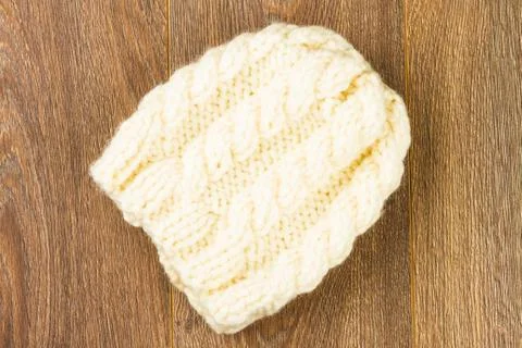 White knitting cap Stock Photos