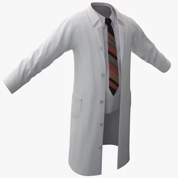 White Lab Coat ~ 3D Модель # 89259930 | Pond5