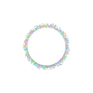 White label with confetti Illustrazione stock