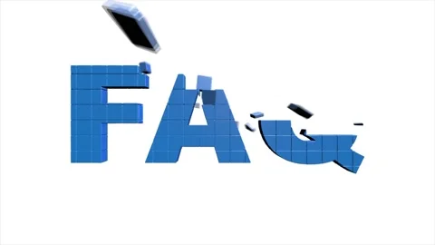 White Label with text FAQ information icon isolated on white background. Circle Stock Footage 153872593