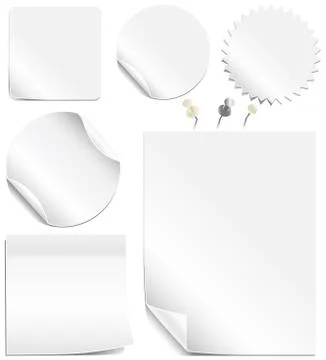 White Labels and Pages Stock Illustration