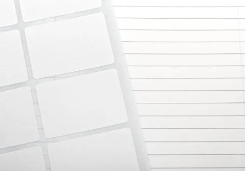White labels on a notebook Stock Photos