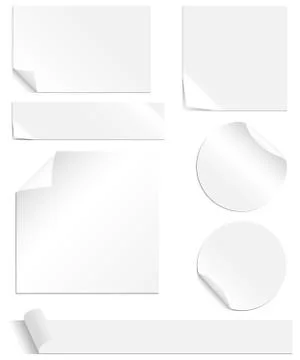 White Labels Set Stock Illustration