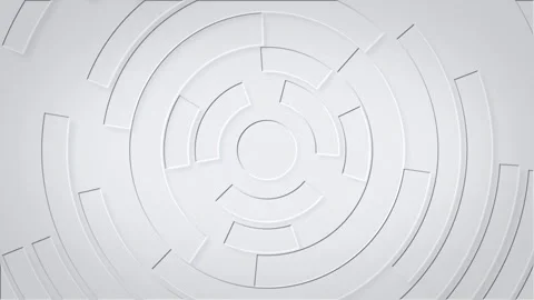 White Labyrinth Pattern Circular Motion During Gentle Light Shift for Conce.. Stock Footage 340941982