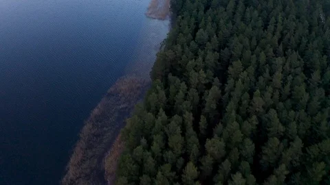 White lake in Augustów, Poland Video stock 124856653