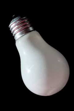 White lamp isolated Foto stock