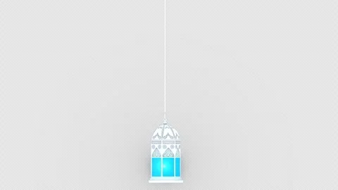 White Lamp Loopable Vídeo Stock 334660455