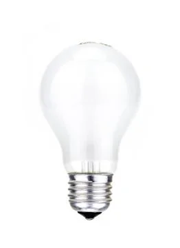 White lamp in a white background Stock Photos